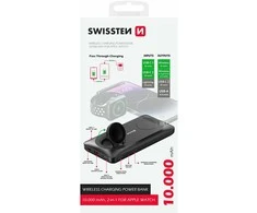 Swissten 10000 mAh 2w1 su Apple Watch ir Magsafe