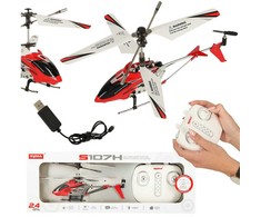 SYMA S107H RC sraigtasparnis 2.4GHz RTF raudonos spalvos