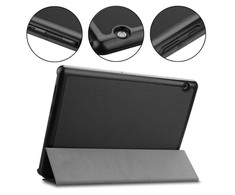 Tactical Book Tri Fold Case For Planšetė Samsung T290 / T295 Galaxy Tab A 8.0 (2019) Juodas