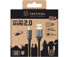 „Tactical Fast Rope Aramid 2.0“ virvė su USB-A/USB-C 0.3m laidu