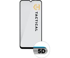 Tactical apsauginis stiklas Shield 5D skirtas Samsung Galaxy A14 4G/5G su juodos spalvos krašteliu