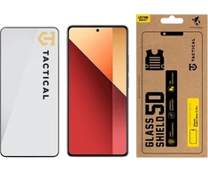 Tactical apsauginis stiklas Shield 5D skirtas Xiaomi Redmi Note 13 Pro 4G/5G / Poco X6 5G su juodos spalvos krašteliu