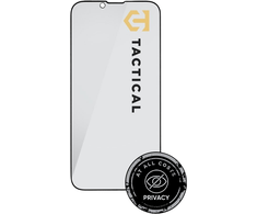 Tactical Apsauginis stiklas Shield Privacy Stealth 5D skirtas Apple iPhone 13/13 Pro/14/16e Juodas
