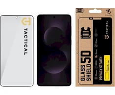 Tactical Apsauginis stiklas Shield Privacy Stealth 5D skirtas Samsung Galaxy S25 Edge Juodas
