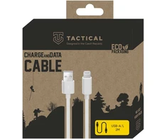 Tactical Smooth Thread Kabelis USB-A/Lightning 2m baltos spalvos