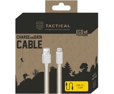 Tactical Smooth Thread kabelis USB-A/Lightning 0.3m baltos spalvos