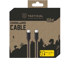 Tactical Smooth Thread kabelis USB-C/USB-C 1m juodos spalvos