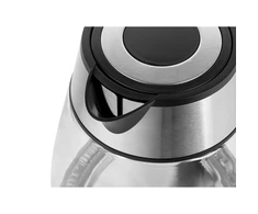TEESA elektrinis virdulys, stiklas + inox, 2000 W, juodas, 1.7 l