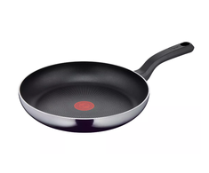 Tefal D52606 Resist keptuvės 28cm su veidrodžio efektu, juodos
