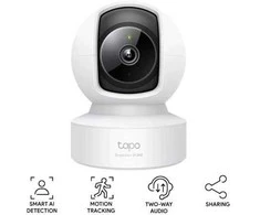 TP-Link kamera Tapo C222 su Wi-Fi, vidine panoramine/pakreipimo funkcija, 2K vaizdo stebėjimo sistema, 360 laipsnių, Baltas EU