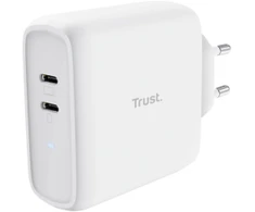 TRUST įkroviklis MAXO 65W, 2x USB-C, baltas