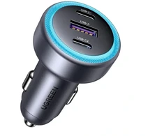 Ugreen EC307, USB + 2X USB-C, 30W (juoda)