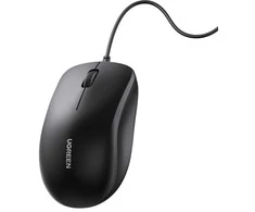 Ugreen Laidinė USB kompiuterinė pelė 1200 dpi, juoda
