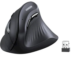 Ugreen pelė UGREEN MU008 BT 2.4G vertikali pelė (juoda)