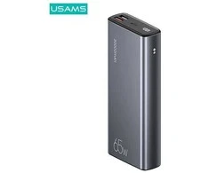 USAMS Powerbank PB59 30000mAh 65W 2xQC3.0 + PD Fast Charge juodos spalvos CMXLOGTC01 (US-CD165) + U cable