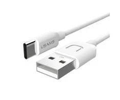 USAMS kabelis U-Turn USB-C 1mbaltos spalvos 2A TCUSBXD02 (US-SJ099)