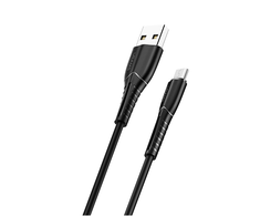 USAMS kabelis U35 microUSB 2A Fast Charge1m juodos spalvos SJ365USB01 (US-SJ365)