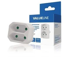 Valueline VLES200C001WH Adapteris 2x lizdams 220V EU