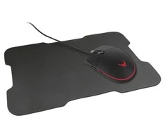 Pelė VARR Gaming su laidu + kilimėlis (295x210x2mm) juodos spalvos