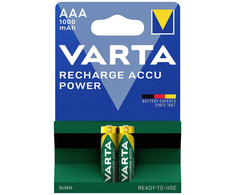 Varta Recharge Accu Recycled AAA Batteries 1000 mAh / 2pcs