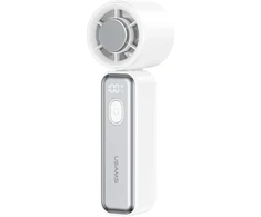 Ventiliatorius USAMS Ice-Cooling Digital High-Speed Fan 2000mAh baltas