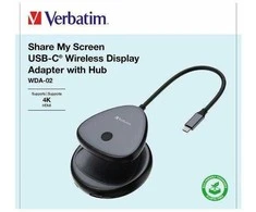 Verbatim belaidis vaizdo perdavimo adapteris 4K USB-C Share My Screen 32147