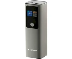 Verbatim Charge 'n' Go išorinė baterija, 27000mAh, 2× USB-C PD 3.1 140W + USB-A QC 3.0 18W, Pilkas