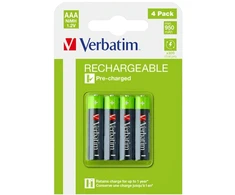 Verbatim 49514 Rechargeable batteries AAA 4pcs