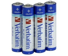 Verbatim Alkaline AAA Batteries 4pcs
