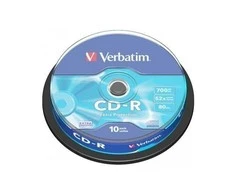 Verbatim CD-R 80/700MB 52X 10pack EXTRA PROTECTION tortų dėžutė - 43437