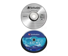 Verbatim CD-R 80/700MB 52X 10pack EXTRA PROTECTION tortų dėžutė - 43437