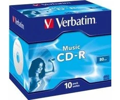 Verbatim MusicLife Plus CD-R Audio with Metal Azo 80min/700Mt CD-R levy 8X muovikotelossa (10 kpl)
