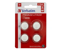 Verbatim CR2016 Lithium Batteries 4pcs