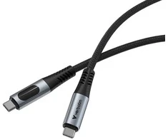 Kabelis Verbatim Sync & Charge USB-C į USB-C 240W 40Gb/s 120cm juodos spalvos 31847