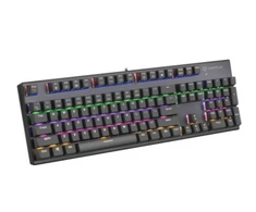 Vertux Vertux Mechaninė klaviatūra mėlyna su atspindžių slopinimu Mechaninė Tactical QWERTY RGB