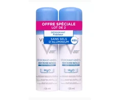 Vichy Anti-Perspirant Dezodorantas 48H purškiamas antiperspirantas, 2x125 ml