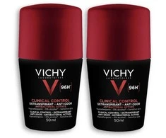 Homme Clinical Control 96h Deodorant Ball Set for Men (Detranspirant) 2 x 50 ml