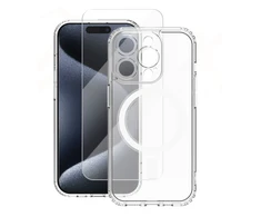 Vmax Mag dėklas + apsauginis stiklas 2,5D premium Apple iPhone 15 Plus 6,7"