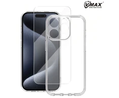 Vmax dėklas + apsauginis stiklas 2,5D premium Apple iPhone 16 Plus 6,7"