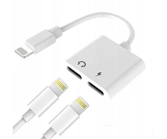 4Kom Wooco J-008 dvigubas garso ir įkrovimo adapteris (2 x „Lightning“)