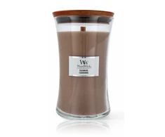 WooodWick Aromatinė žvakė (Cashmere), 275 g (Pažeista pakuotė)