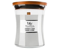 WoodWick Aromatinė žvakė (Lavender &amp; Cedar), 275 g