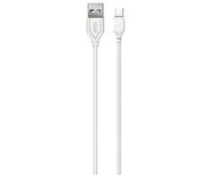 XO kabelis NB103 USB - microUSB 1,0 m 2,1A baltos spalvos
