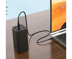 XO laptop power bank PB97 65W 20000mAh juodos spalvos