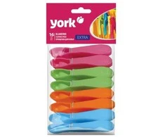 York Drabužių segtukai Extra Plastikiniai 16 vnt.