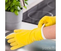 York Household Latex Gloves Size S