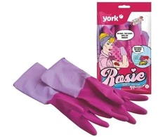 York Rosie Scented Rubber Gloves Rožinė Size L
