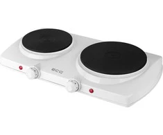 Stalinė elektrinė viryklė ECG EV 2512 Baltas, baltos sp., 2 kaitv.