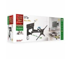 Laikiklis BARKAN VTM464L 13"-90" TV, 4 lankstų, su antena, sieninis, juodas, labai ilgas