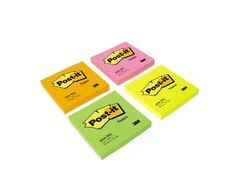 3M Lipnūs lapeliai Post-it Neon, 76 x 76 mm, 100 lapelių, žalia